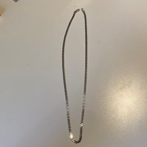 Sterling silver necklace chain, 16”